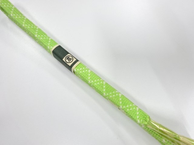 JAPANESE KIMONO / UNUSED HAND-TIED OBIJIME